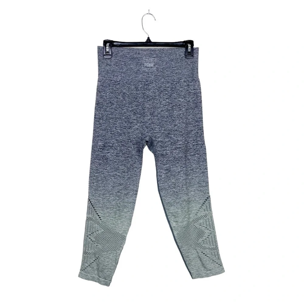 Pink Victoria's Secret Cool Comfy Seamless Leggings Dip Dye Grey Green High Rise